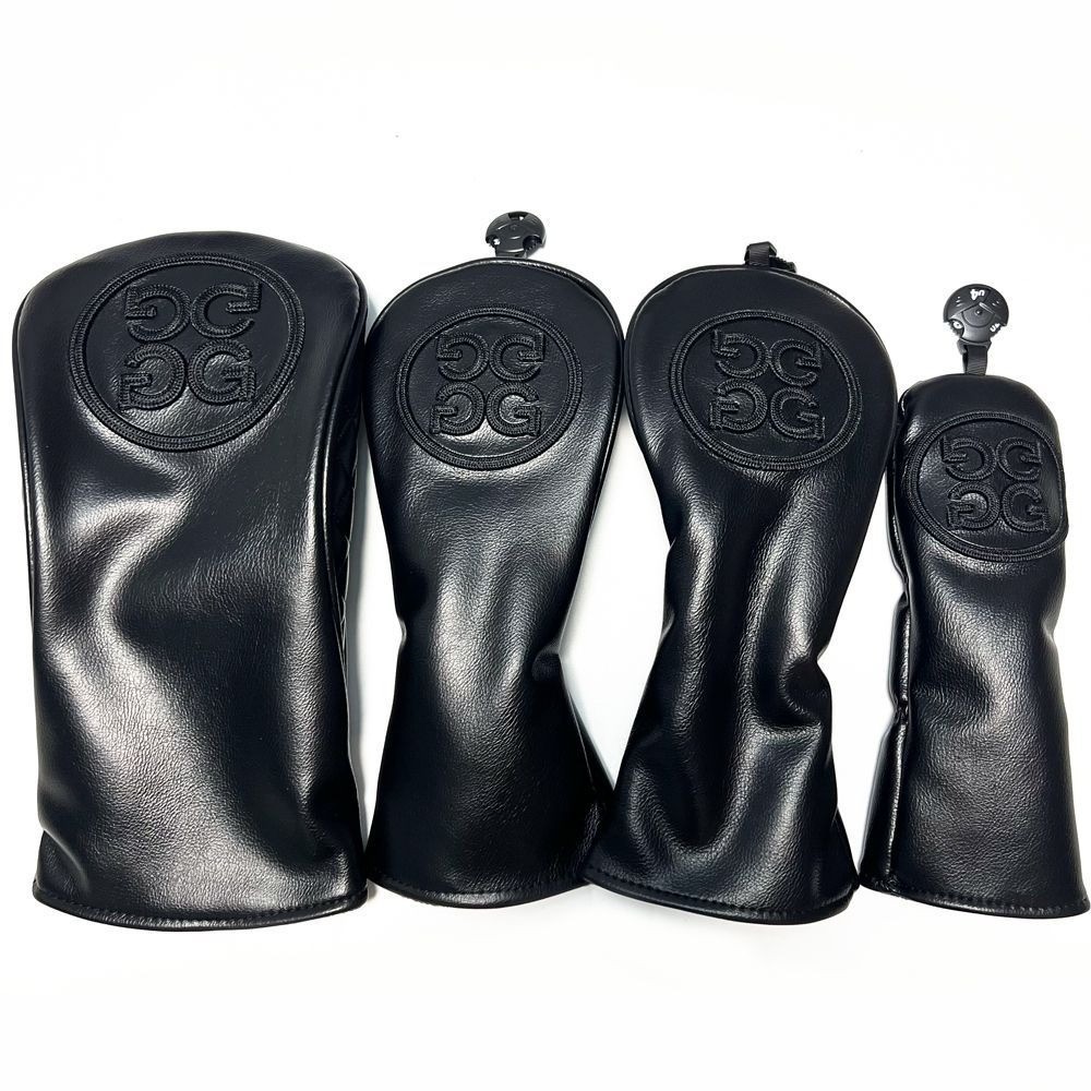 G/FORE Golf 4piece Head Cover All Black Color 【1# 3# 5# UT Set】