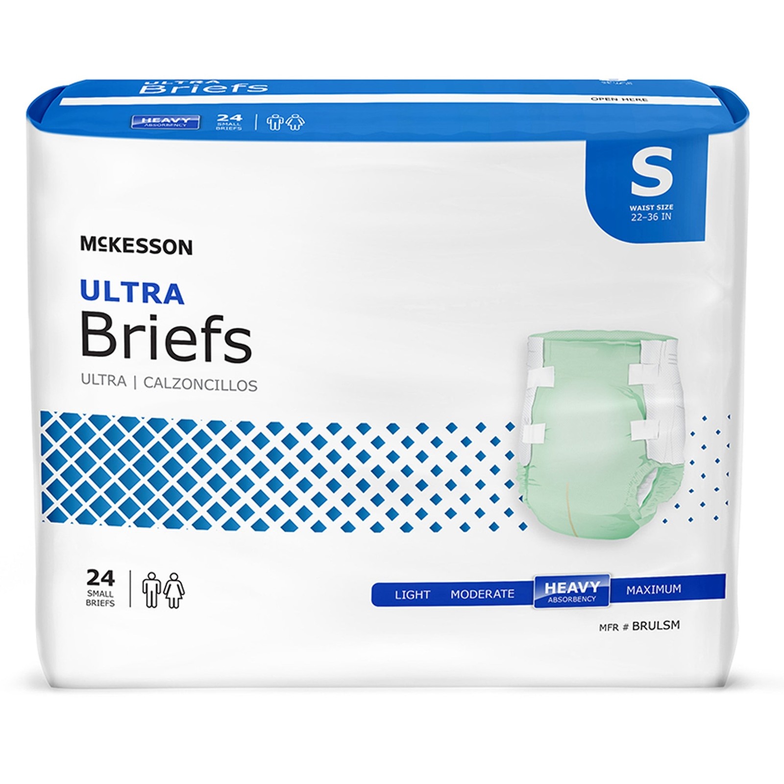 SMALL MCKESSON ULTRA BRIEFS CASE OF 96