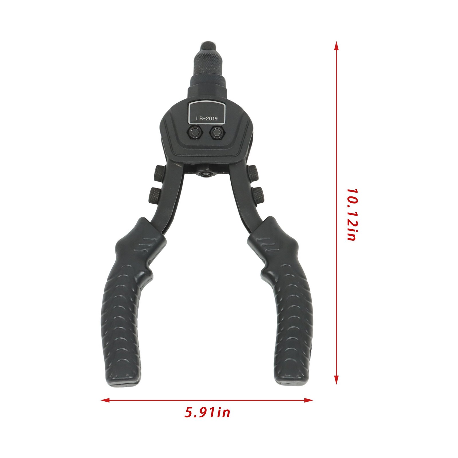 1/4 Pop Rivet Gun Kit with 200 Blind Rivet 5 Interchangeable Rivet Head