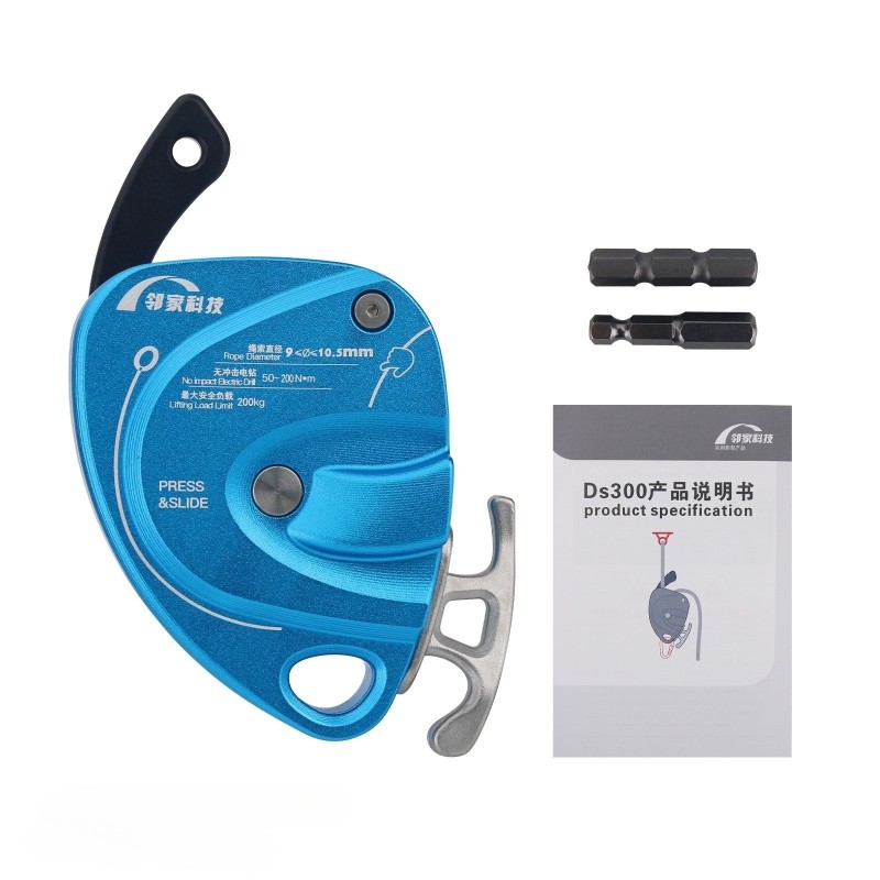 DS300 Electric Ascender 200KG Load Height Operation Accessory for 9-10.5mm Ropes