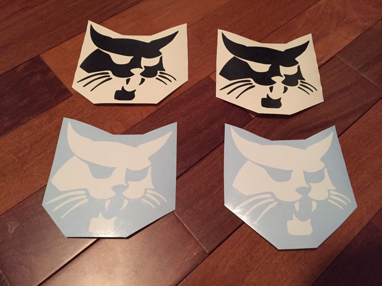 Bobcat Face Sticker 5" (Set of 2) Logo Skid Steer Vinyl Decal White or Black