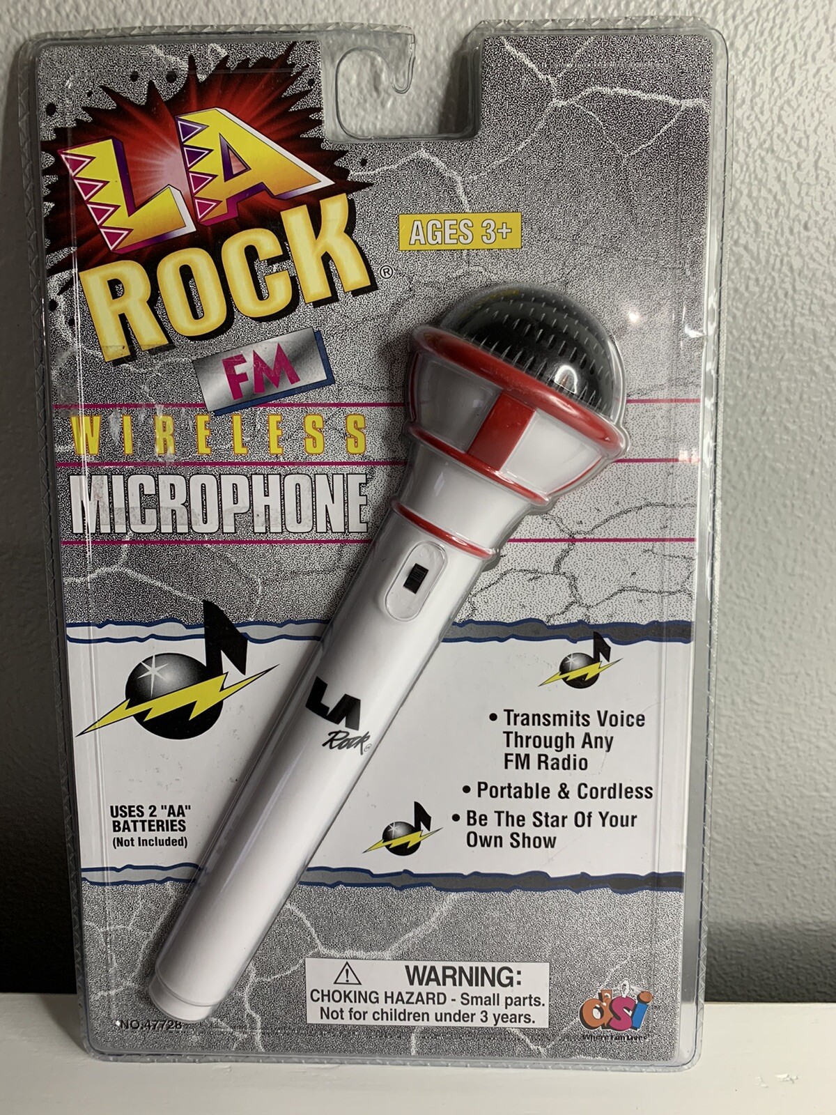NOS LA Rock FM Wireless Microphone 1996 Vintage Model 47728 DSI 90s Collector