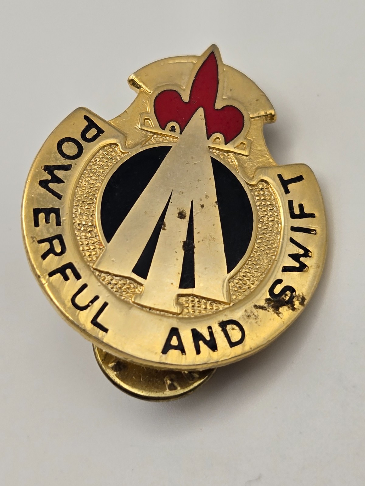 Vintage Army DUI Pin - "Powerful and Swift" 36th Field Artillery Group
