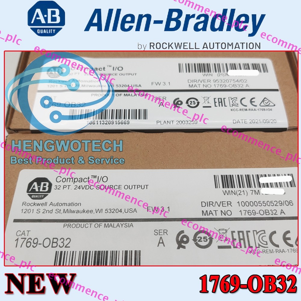 Original AB 1769-OB32 SER A CompactLogix 32 Pt 24VDC D/O Module US