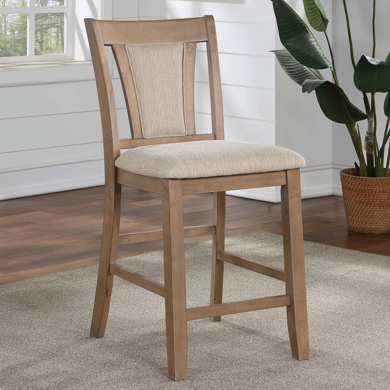 Arena 25 3/4" Natural Tone Wood Counter Stools Set of 2