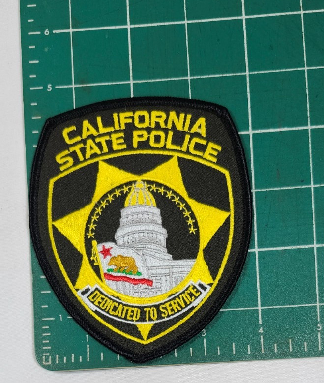 OBSOLETE CALIFORNIA CA. STATE POLICE SHOULDER PATCH STATE CAPITOL *NEW CONDITION