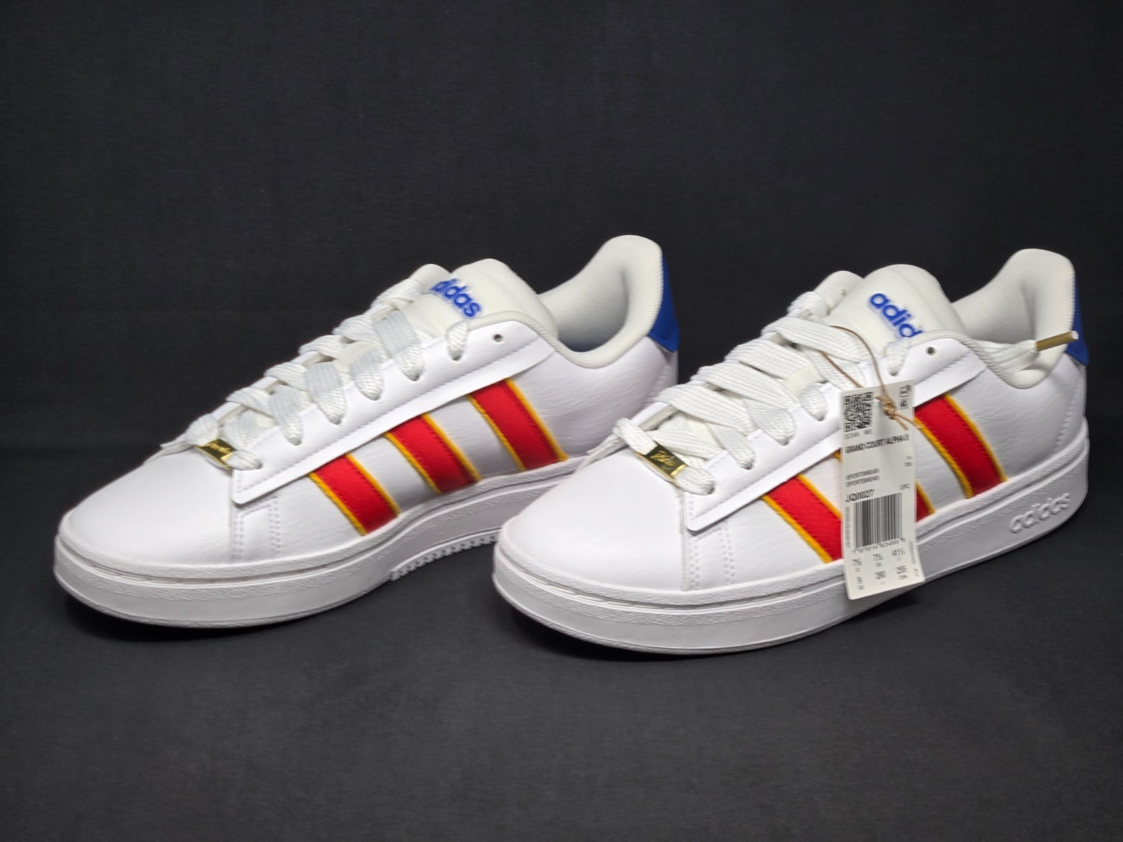 Adidas Grand Court Alpha 00s White Womens Sizes Red Blue Shoes JQ0027 NBY NEW