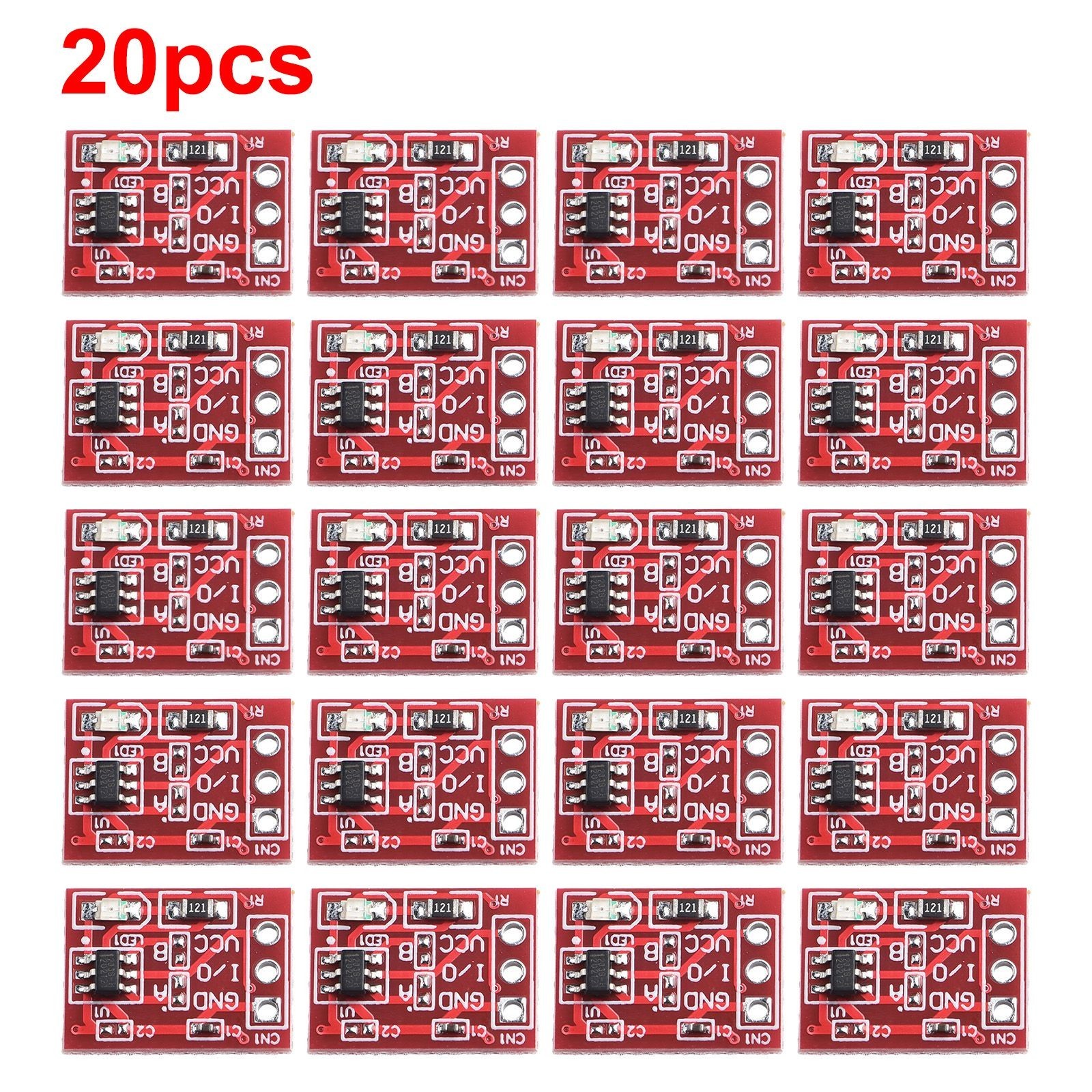 TTP223 Red Touch Button Self Locking Capacitive Switch Single (20Pc Pack)