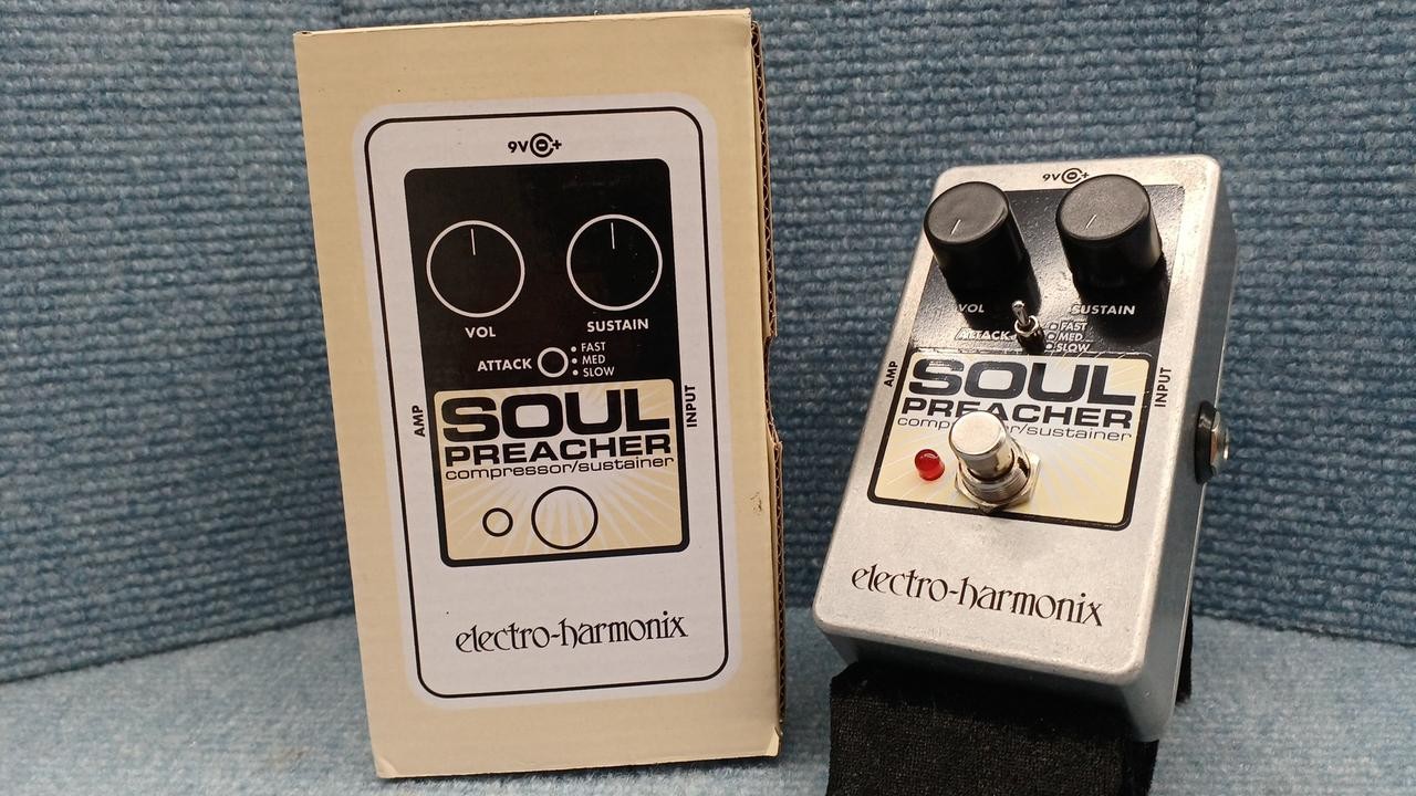 ELECTRO HARMONIX Soul Preacher Compressor Effect Pedal Used