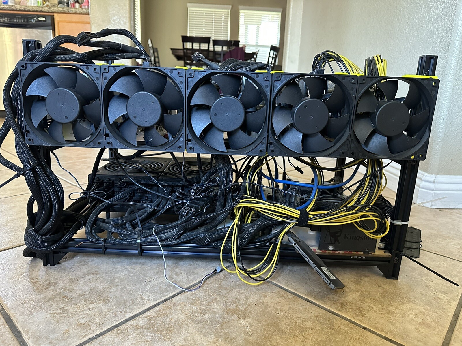 Complete 6 x NVIDIA RTX 3080 TI GPU Mining Rig