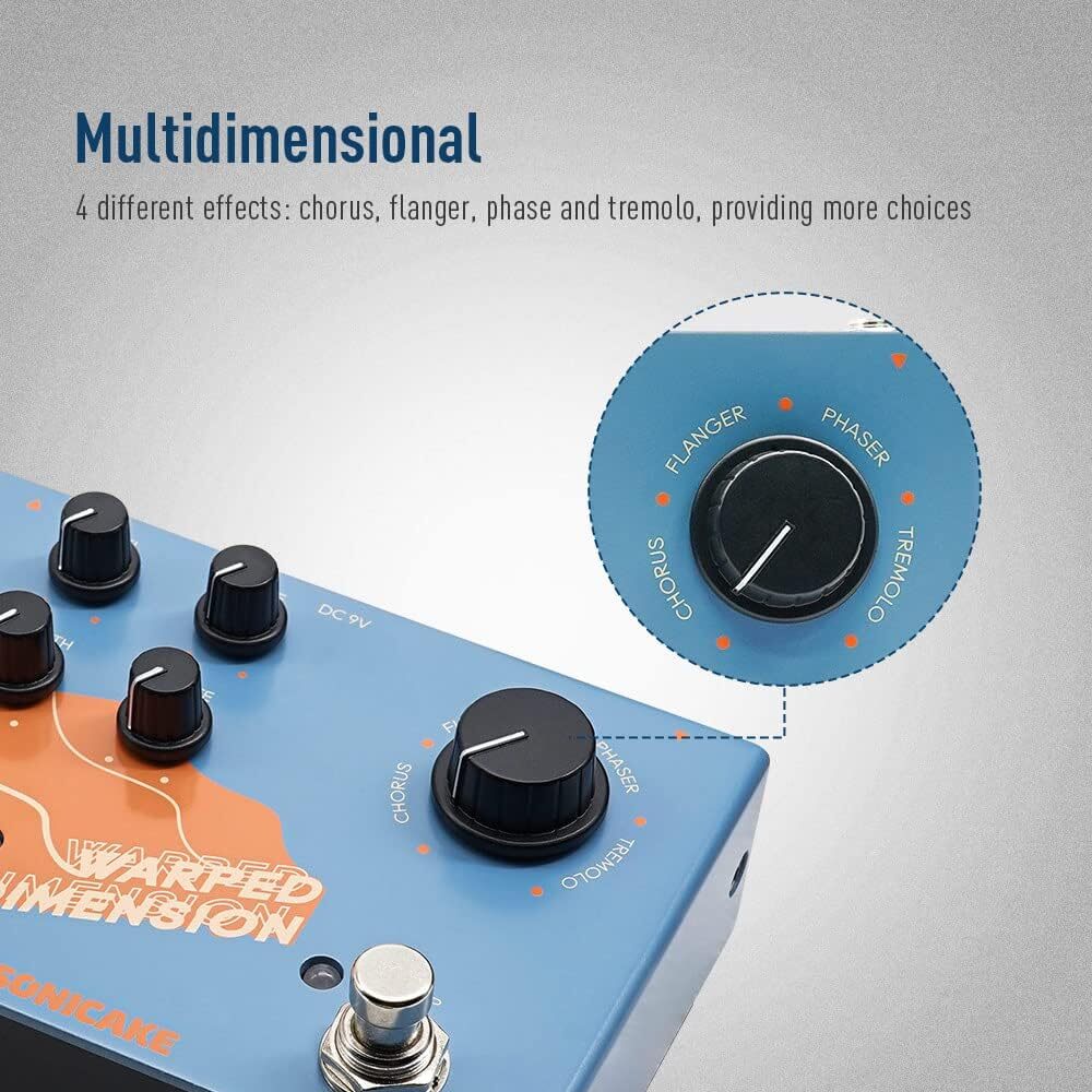 SONICAKE Warped Digital Modulation Pedal Chorus Guitar Effect Pedal