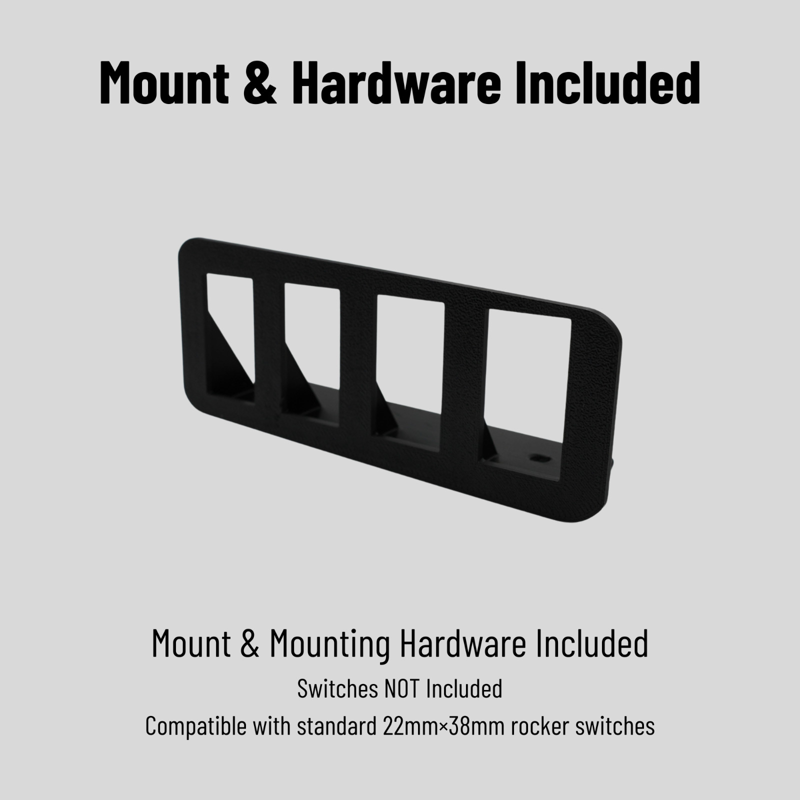 4 Rocker Switch Panel Mount for 99-06 Chevy Silverado GMC Sierra Center Console