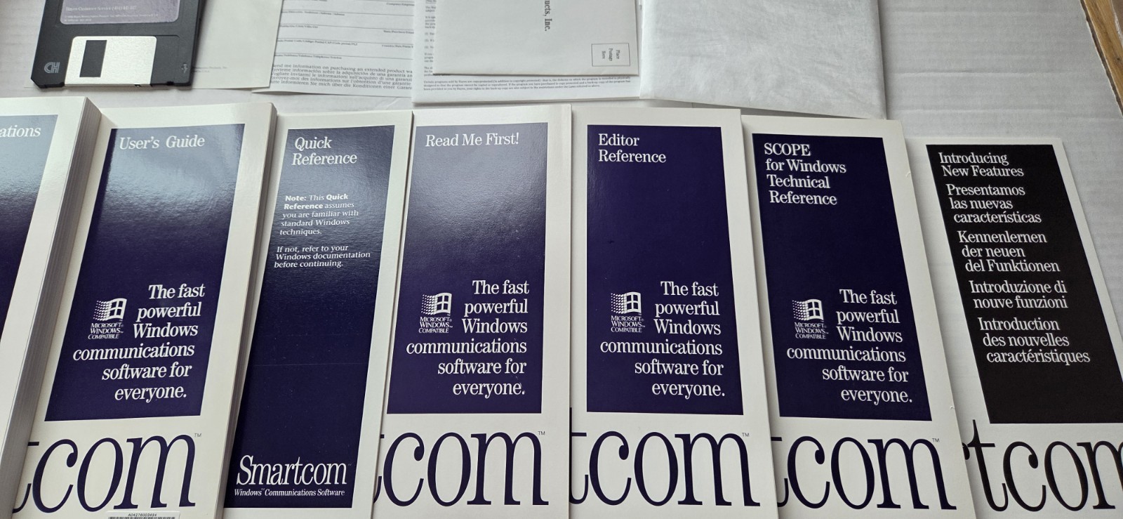 Hayes Smartcom Communication Software for Windows 3.5" Disks 08-00677