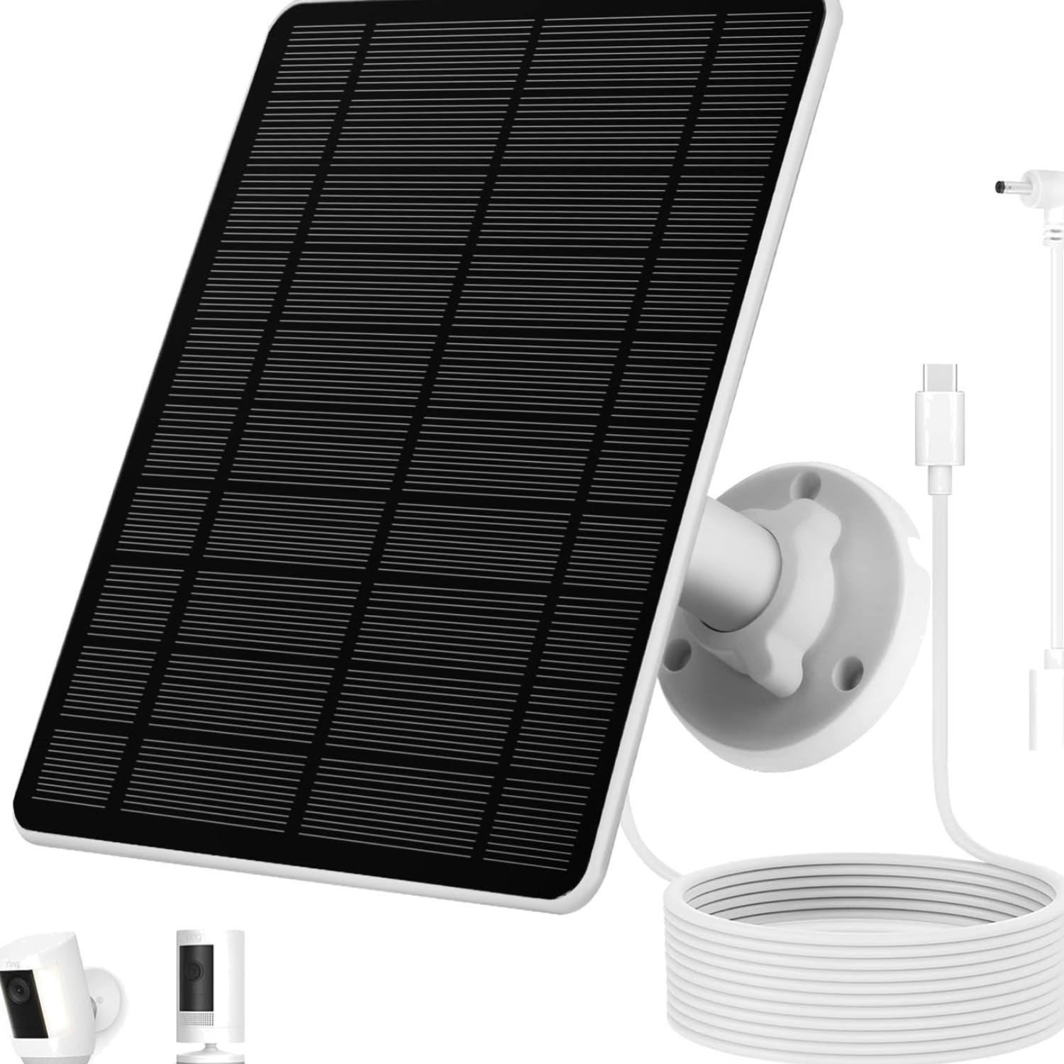 Solar Panel for Ring Camera(2nd Generation) Dustproof Waterproof 5W Solar Panel