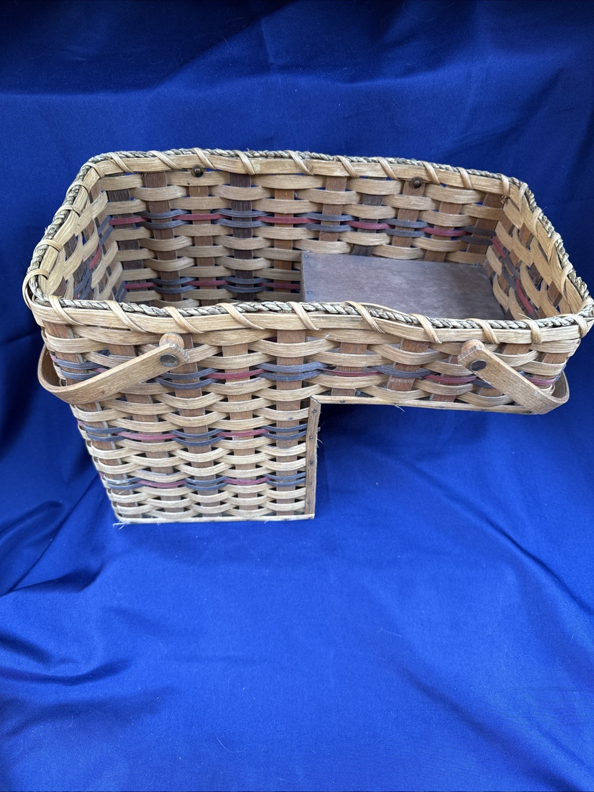 Handmade Woven Step Basket -N&S Baskets |  Rustic Craft Decor