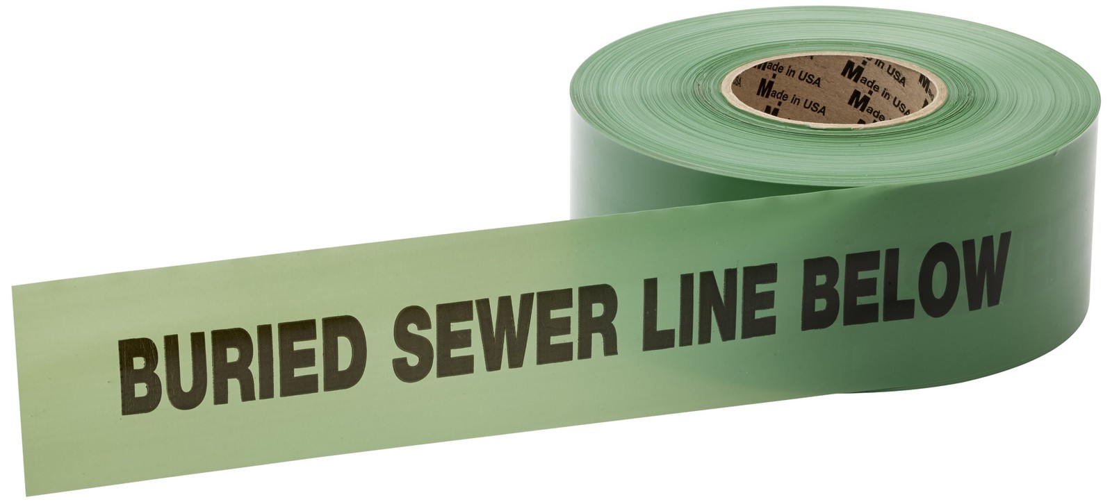 Mutual Industries Detectable Underground Sewer Line Green 3 inches Inch Standard