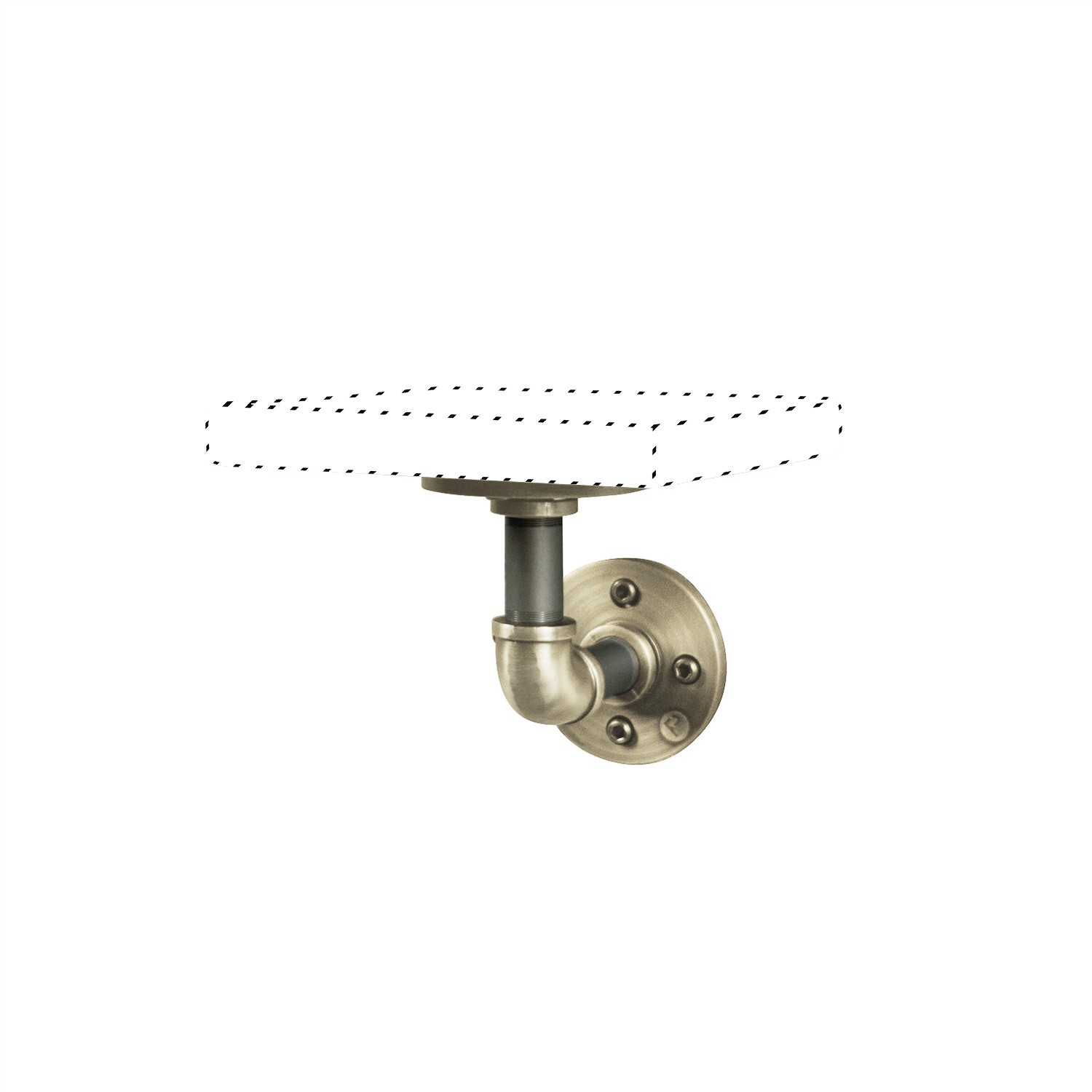 Ames Decorative Wall Bracket - Brass Finish