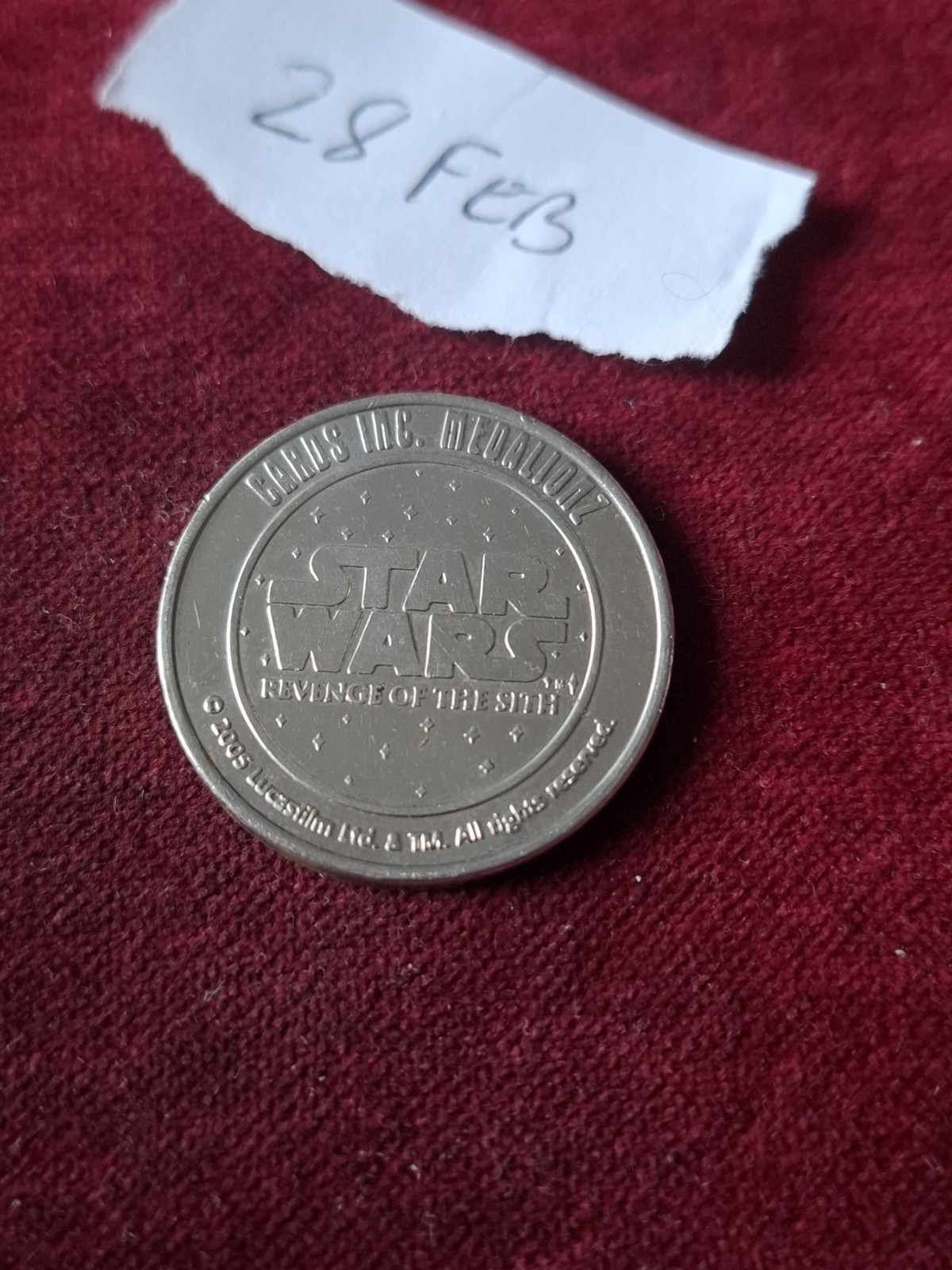 Starwars Darrh Vader Medal