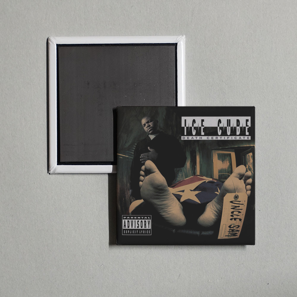 Ice Cube - Death Certificate Album Cover Locker Fridge Magnet