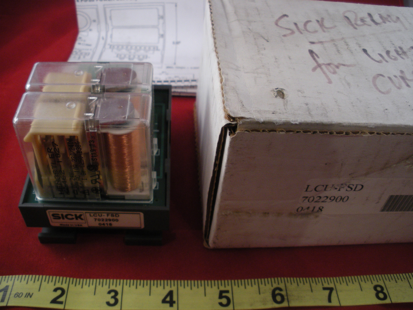 Sick LCU-FSD Light Curtain Safety Relay LCUFSD 7022900 0418 Module Board Nib New