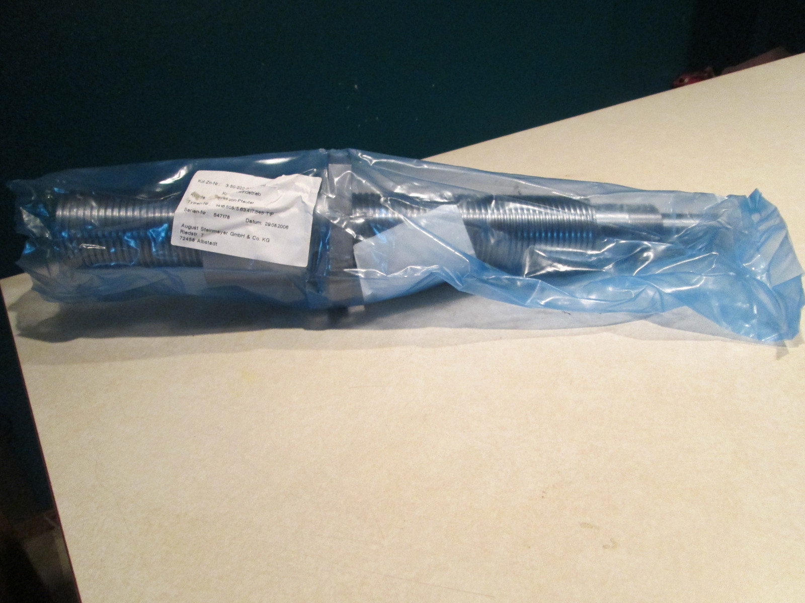STEINMEYER PRECSION BALL SCREW:1416.508/5.63.417.545 T1P DATUM 29.08.2006 (NEW)
