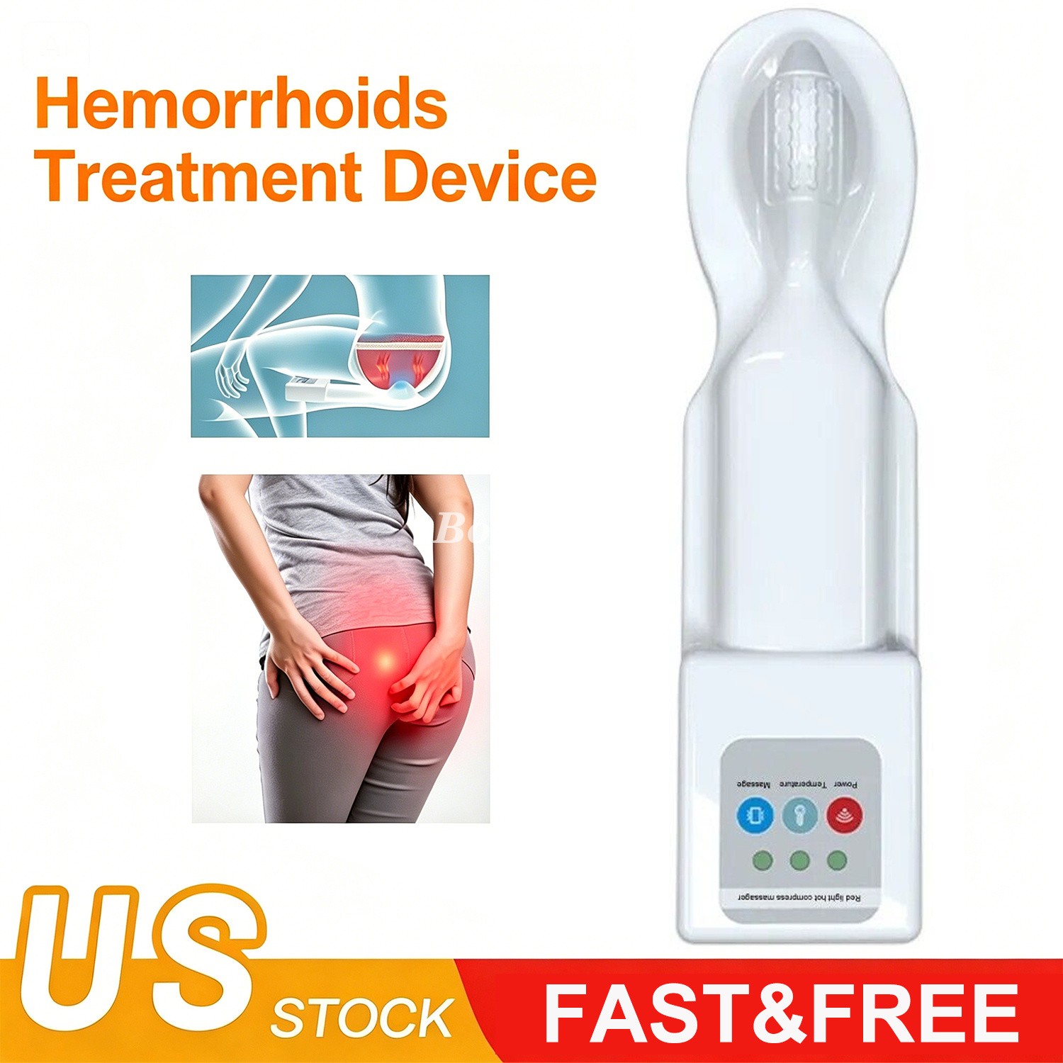 Hemorrhoid Hemorrhoids Treatment Device Hemorrhoid Removal Red Light Therapy