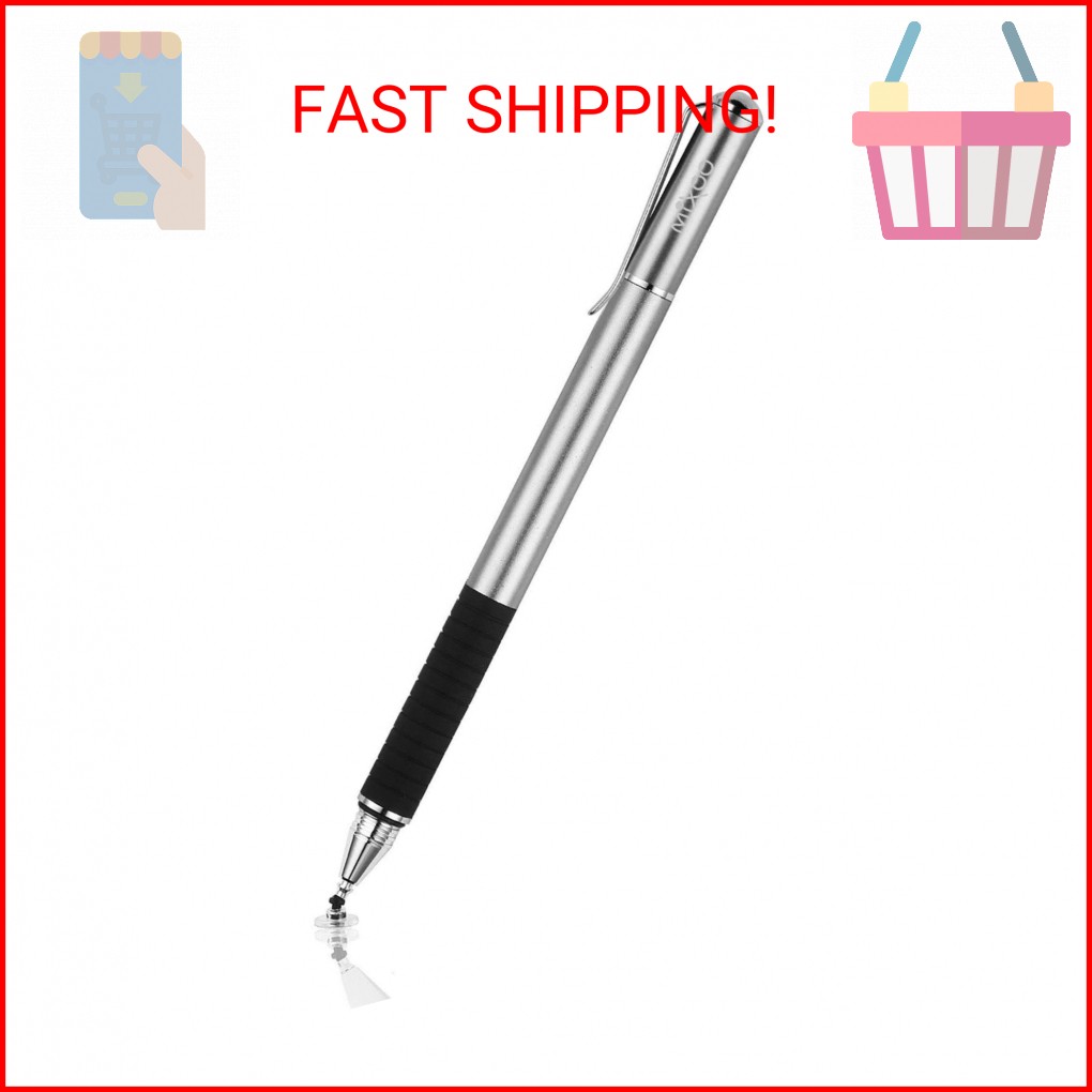 Mixoo Stylus Pen for Touchscreen, 2-in-1 Disc and Fiber Tip Sensitivity and Prec