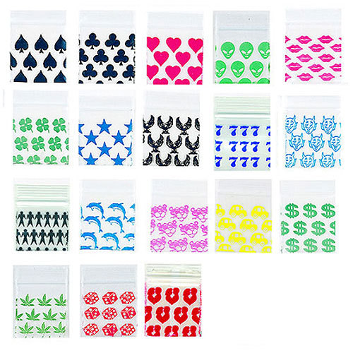 Apple Bags #2020 ALL DESIGNS AVAILABLE 2" X 2" Packs of 100 SAVE $$ W/ BAY HYDRO