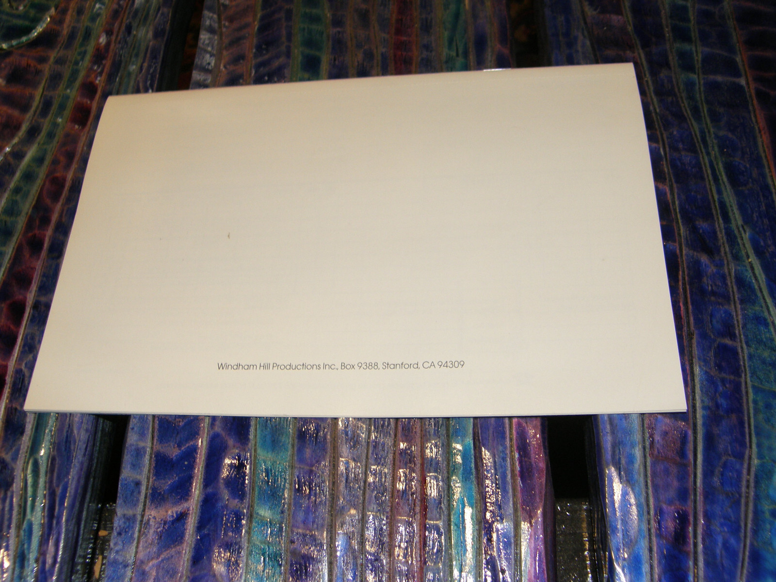 Windham Hill Records Catalog Spring 1988 12 pages