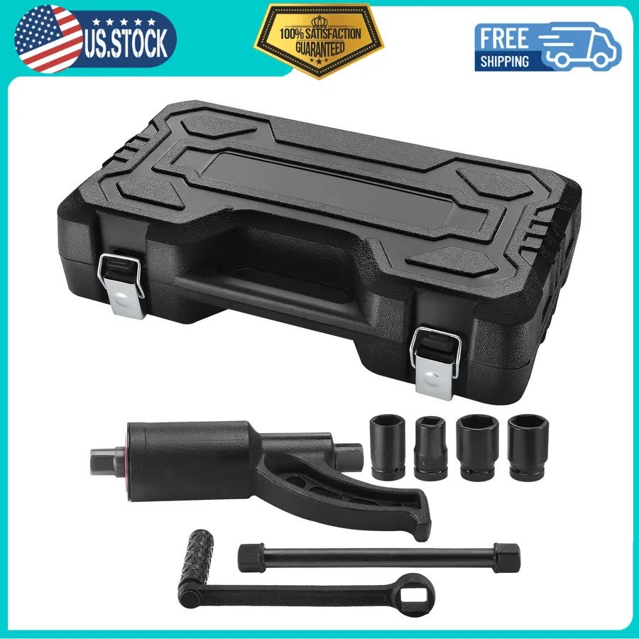 1 Inch Drive Torque Multiplier Wrench Set 4800Nm with 4 Sockets 21-41mm