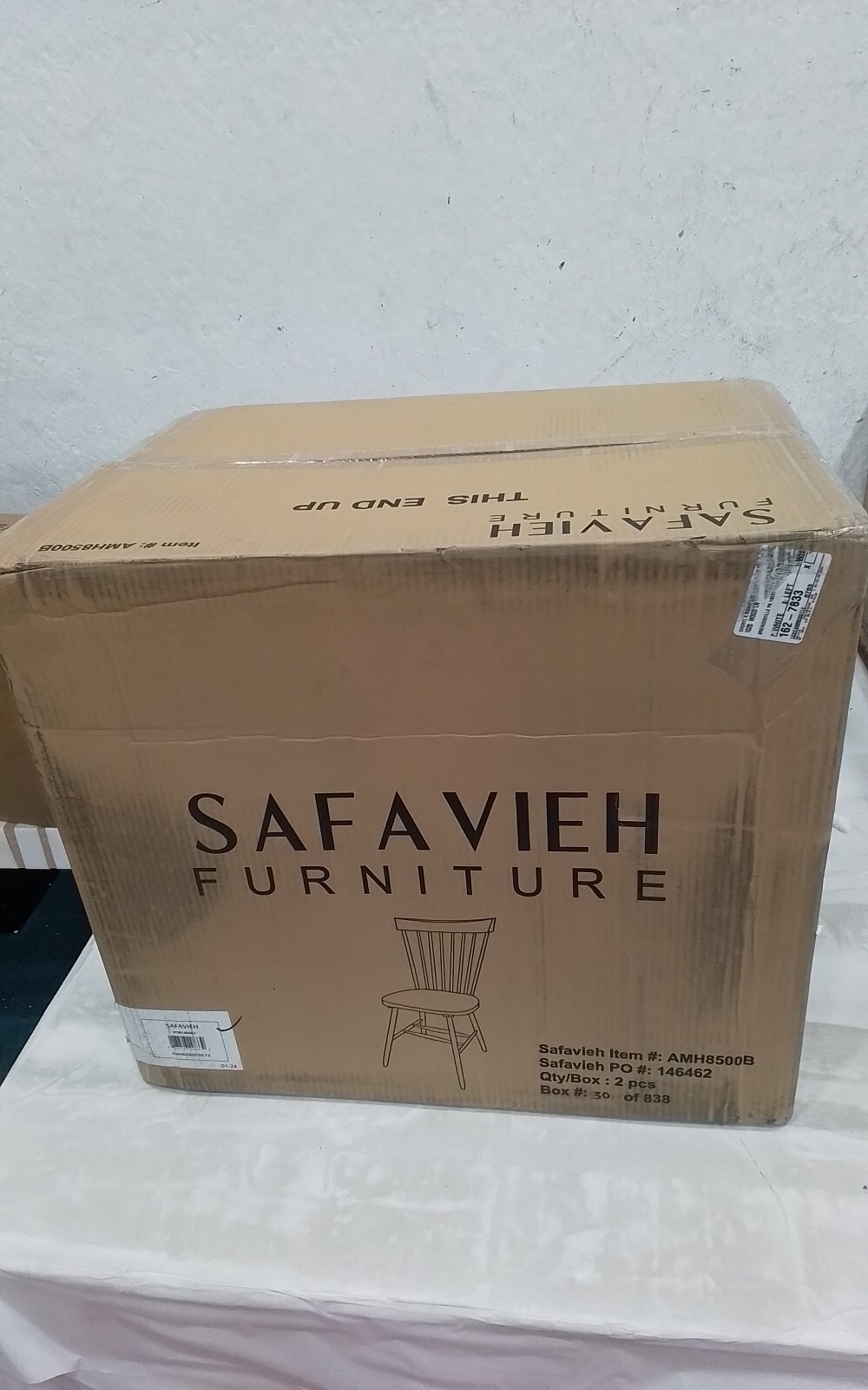 Safavieh PARKER SPINDEL SIDE CHAIR, Reduced Price 2172736276 AMH8500B