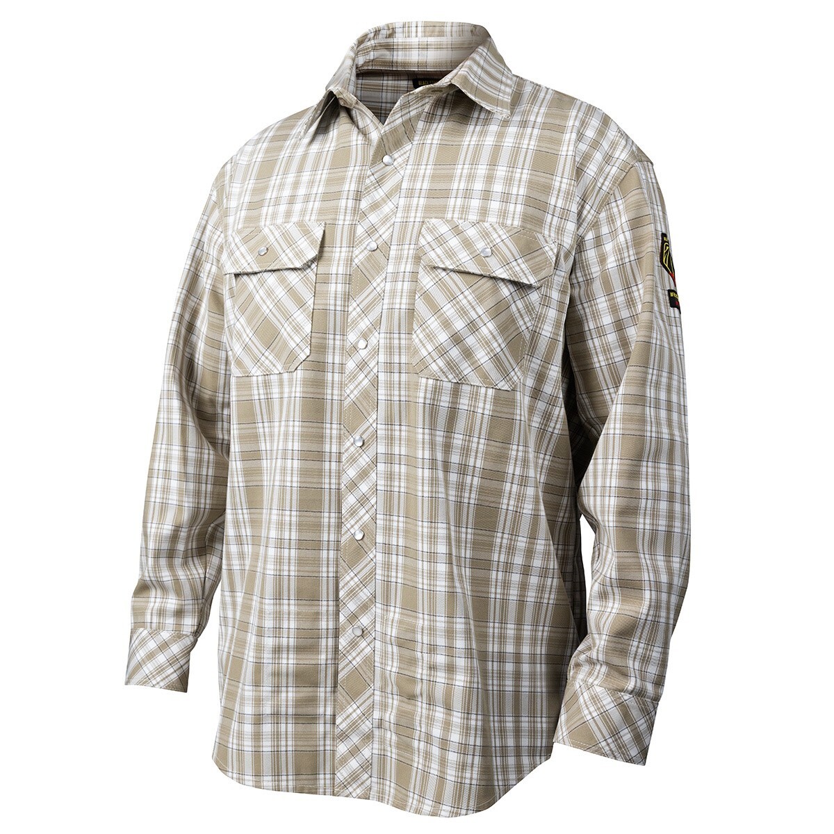 Revco Black Stallion AR/FR Khaki Plaid Cotton Work Shirt (WF2110-PK) (2XL)