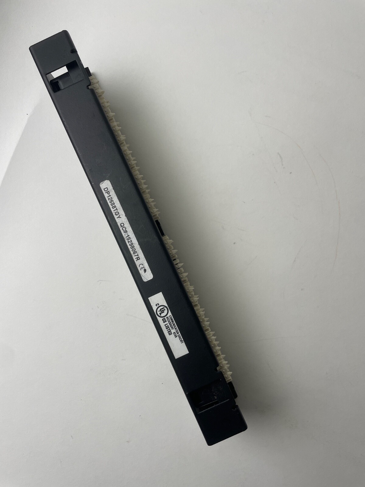 Panduit DP6 Plus DP12688TGY 12-port category 6 punchdown flat patch panel, Black