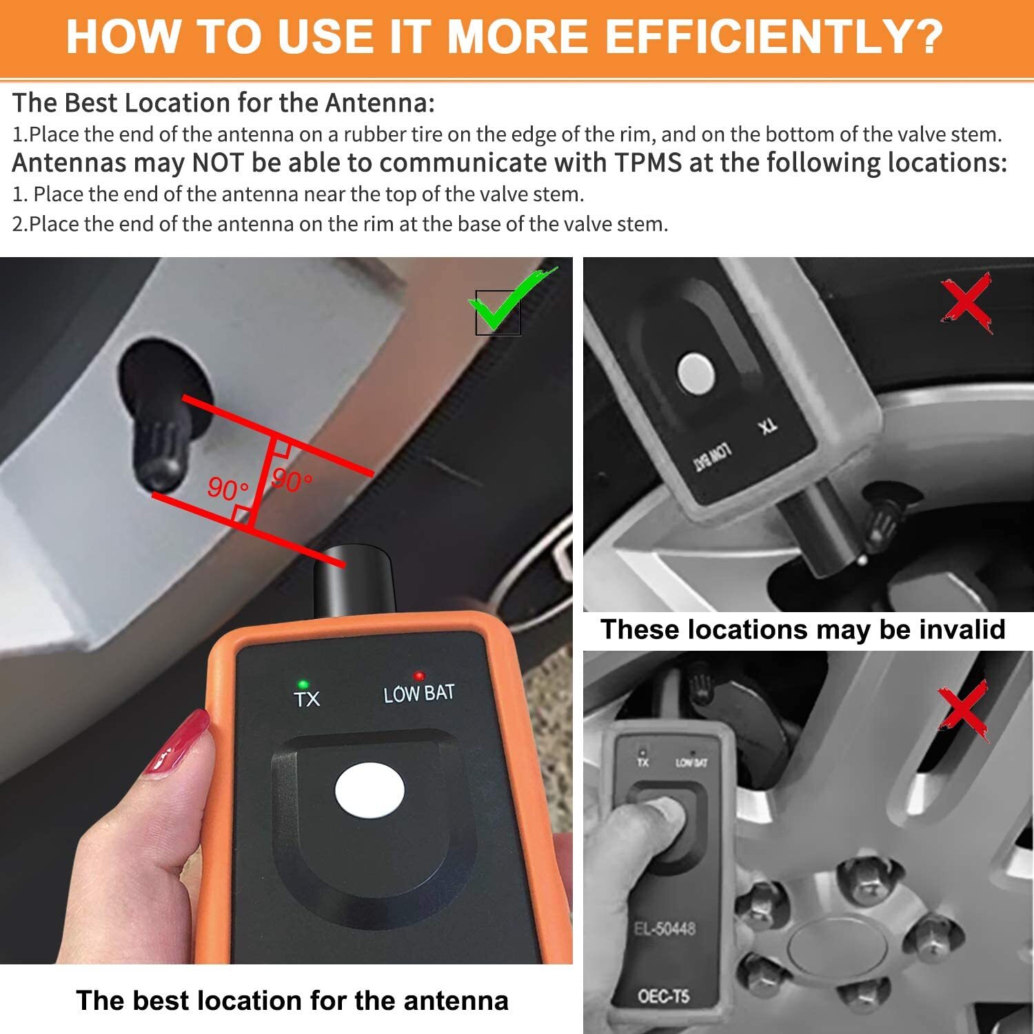 EL-50448 TPMS Relearn Reset Tool for GM Tire Sensor Programming Activation Tool