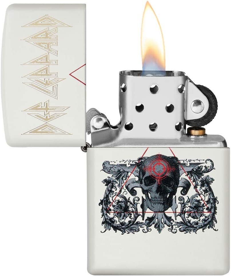 Zippo 49237 Def Leppard White Matte
