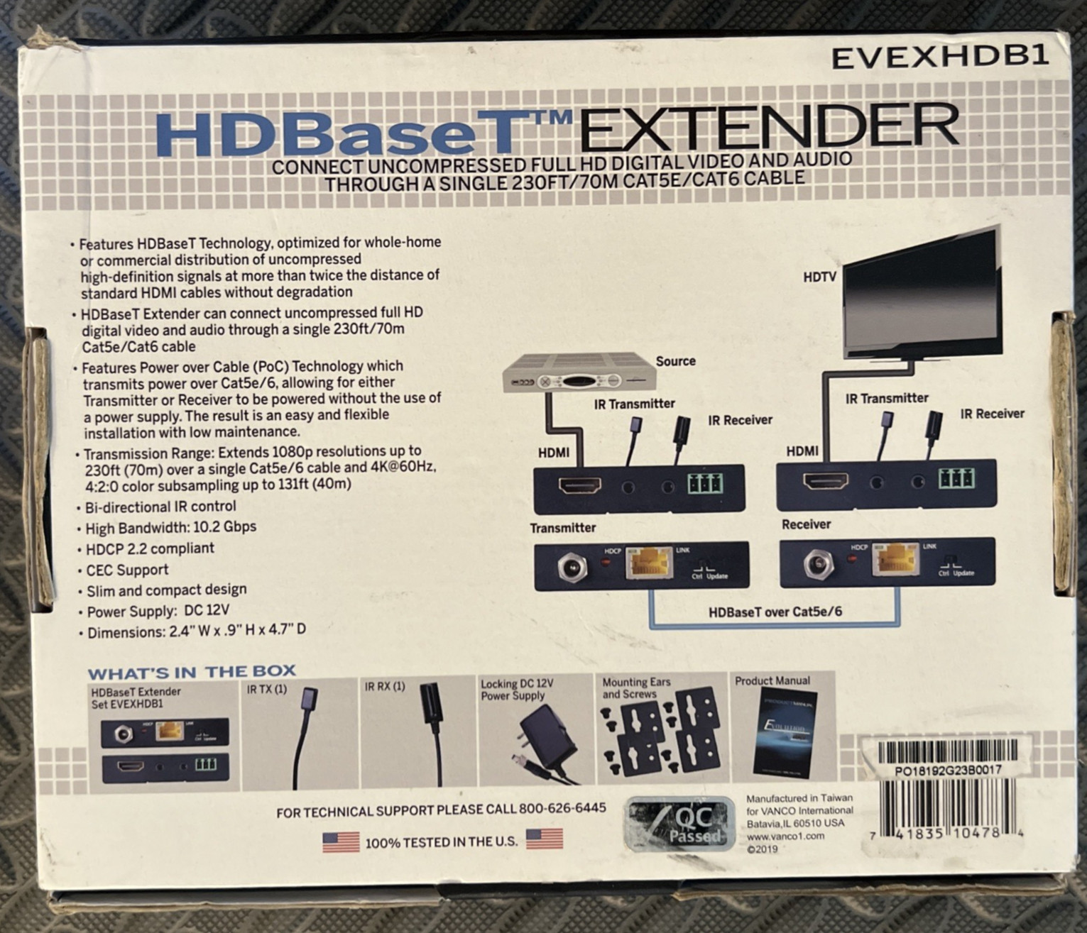 Vanco EVEXHDB1 Evolution HDBase Extender
