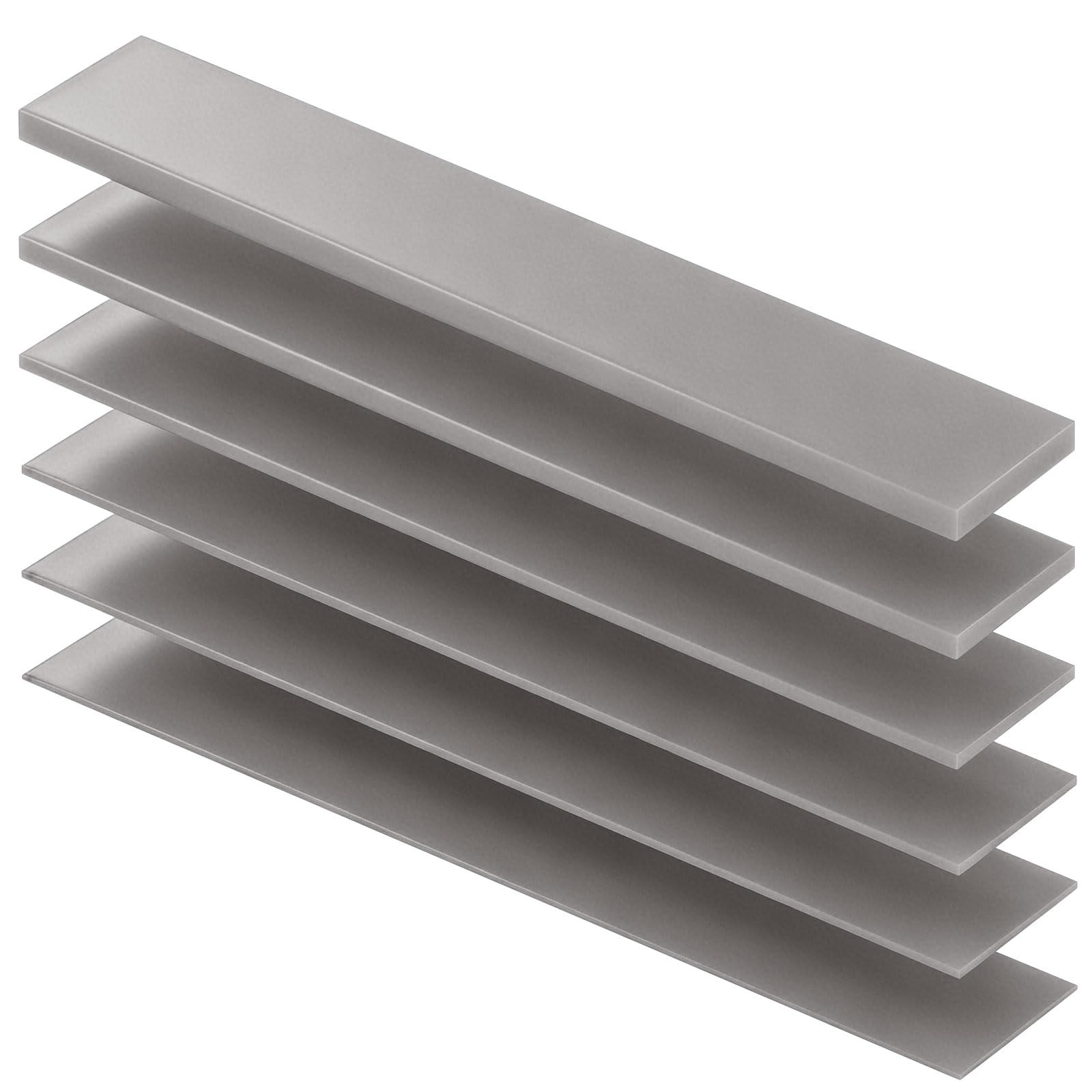 6 Pcs Thermal Pad 120 x 20 Mm, 0.5, 1, 1.5, 2, 2.5, 3 mm Heat Resistant Condu...