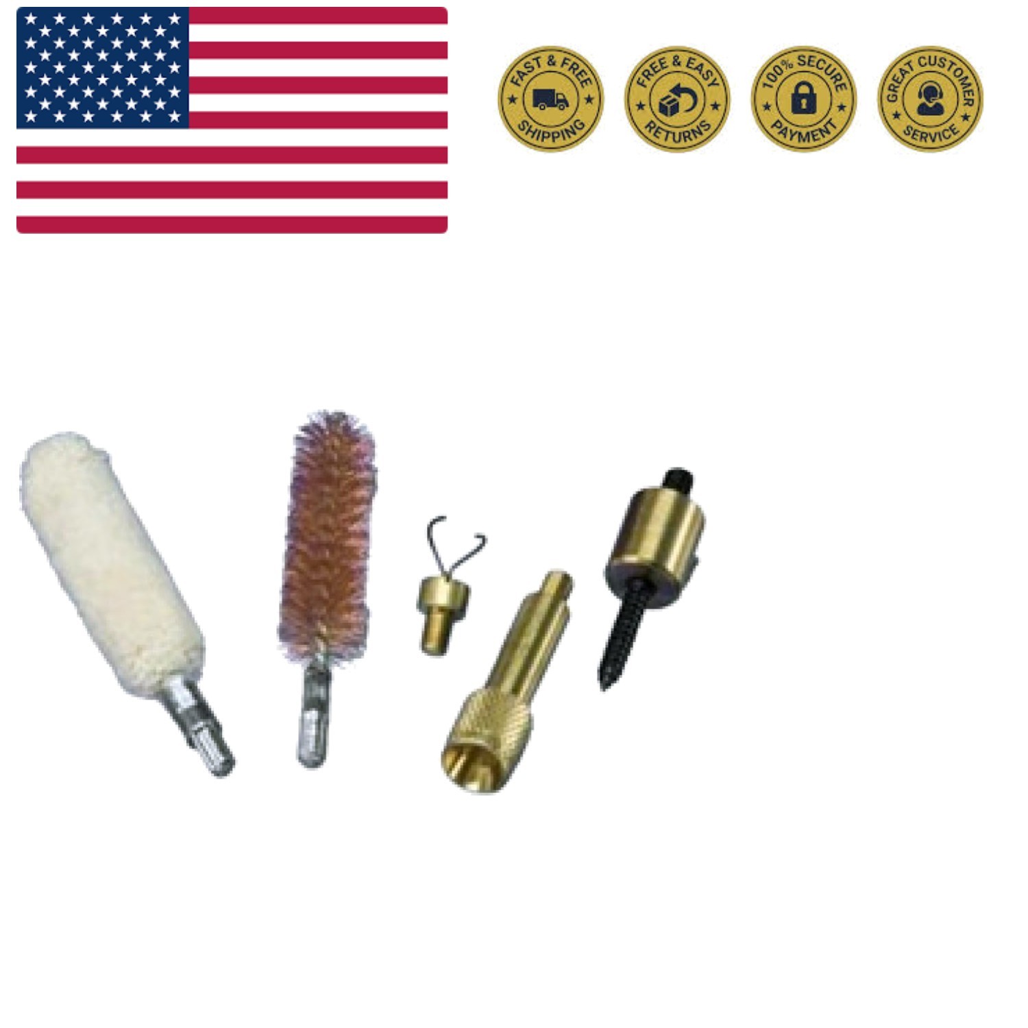 Performance Firearms Black Powder Aluminum Replacement Ramrod with Quick-T Ha...