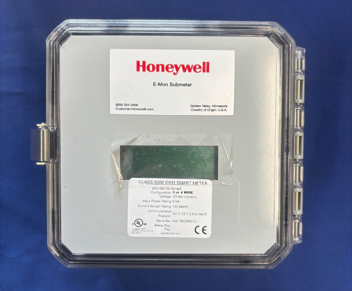 Honeywell E50-480100-R01KIT Class 5000 kWH Smart Meter, 277/480V, 100A, EZ-7