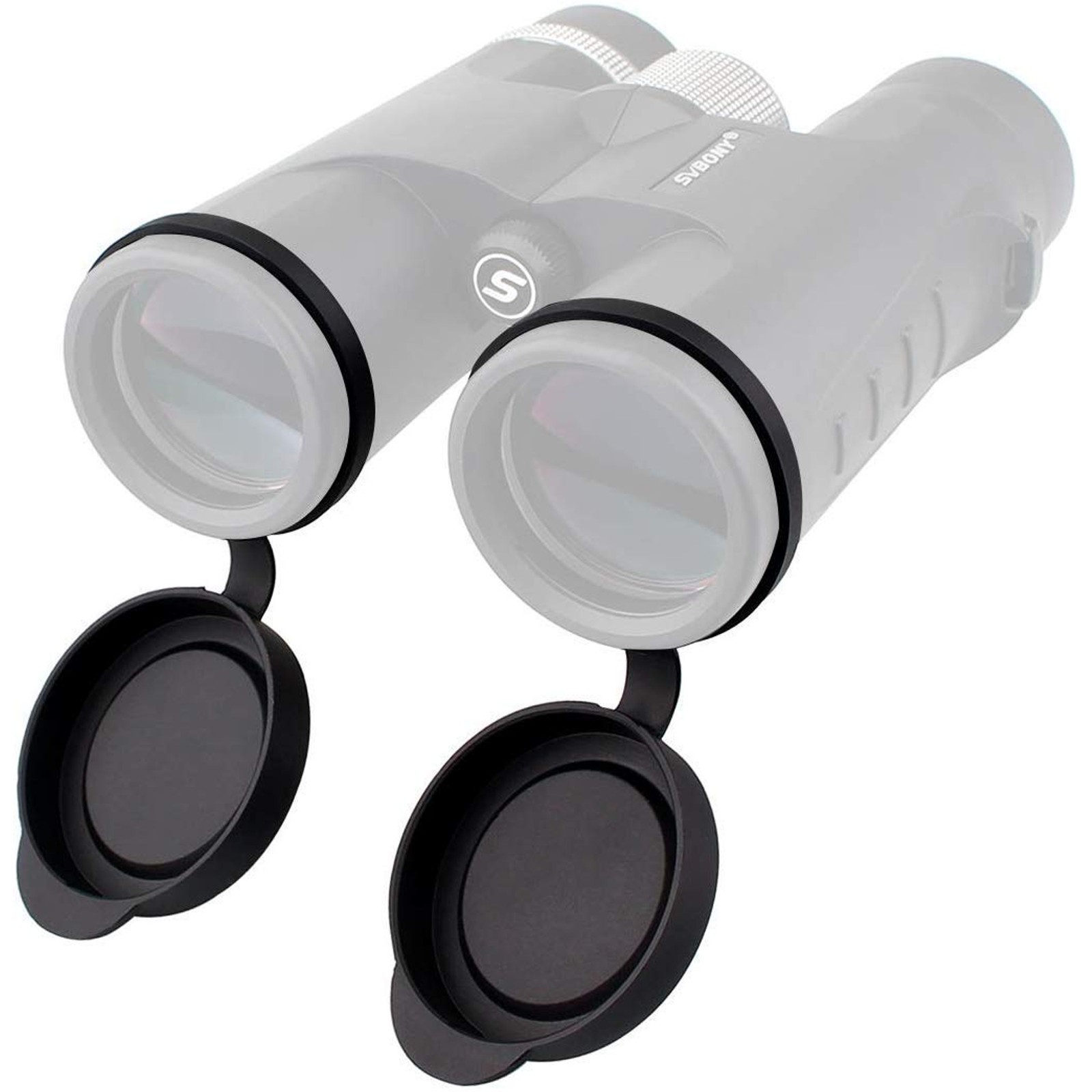 SVBONY Binocular Lens Caps, Protective Rubber Objective Lens Caps | for Outer Di