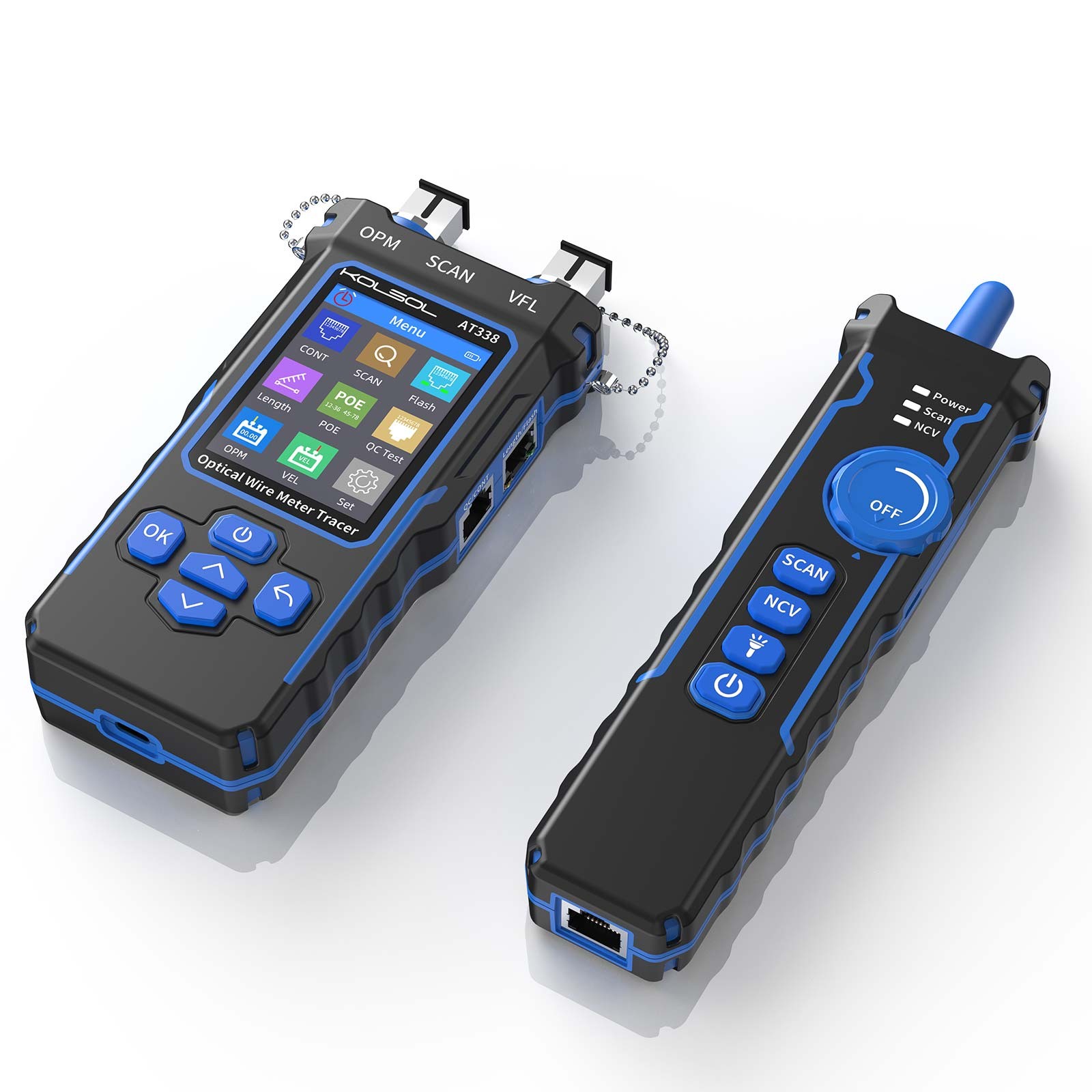 KOLSOL AT338 Network Cable Tester LAN Optical Wire Meter Power Meter Tester