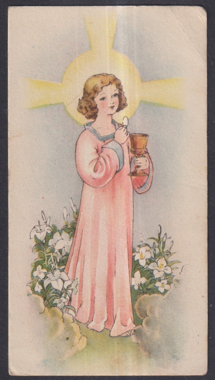 Holy card antique de Jesus Niño santino image pieuses estampa