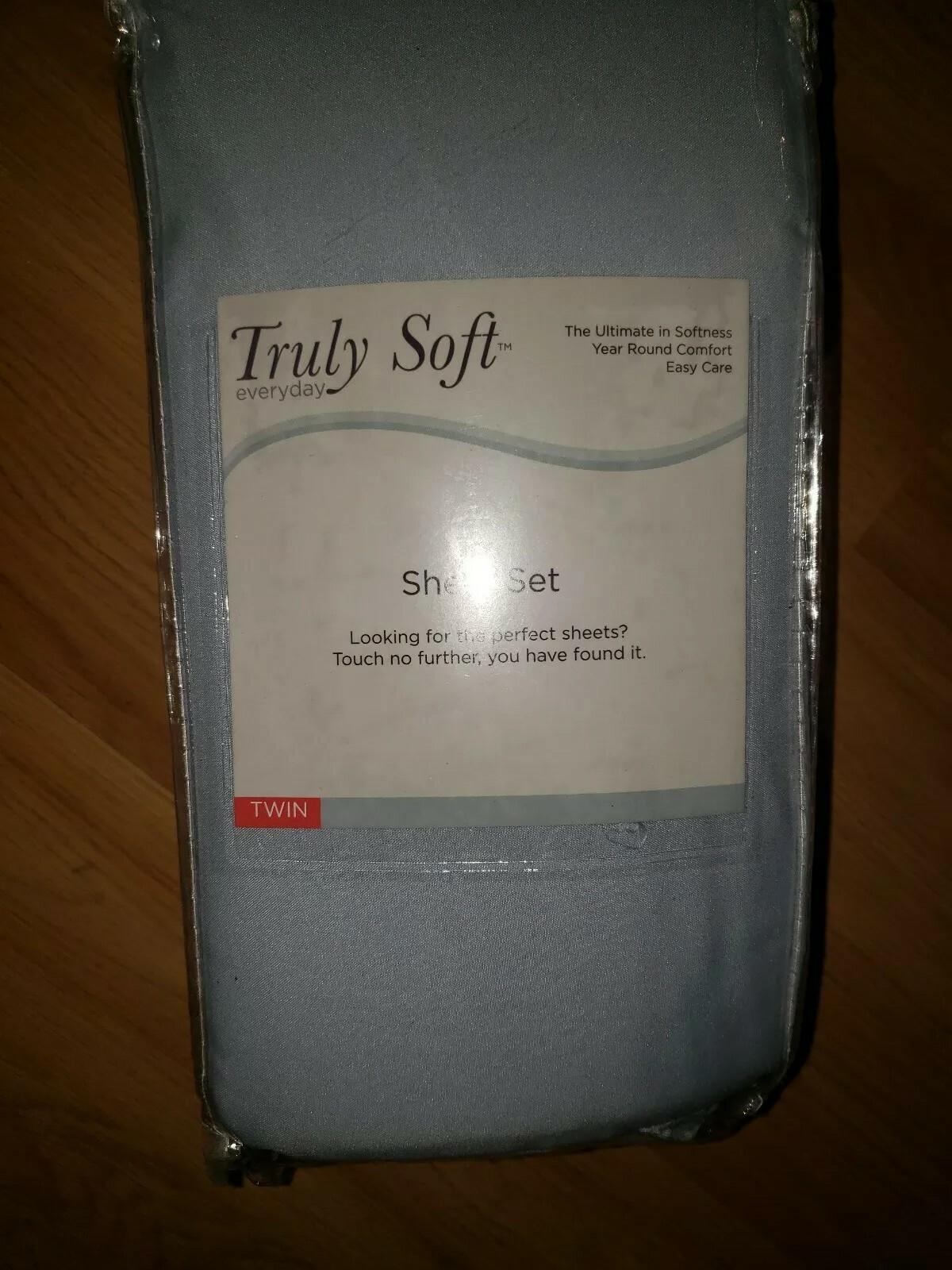 Truly Soft Sheet Sets for Everyday Use Light Blue Twin Sheet