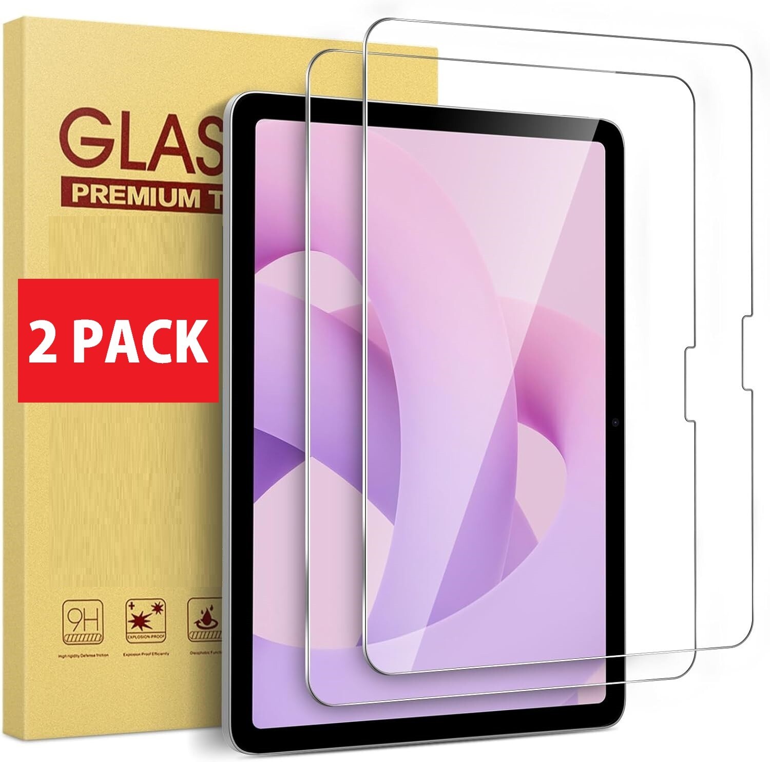 2Pack iPad Air 11 inch Screen Protector Tempered Glass for iPad Air 11" M4/M3/M2