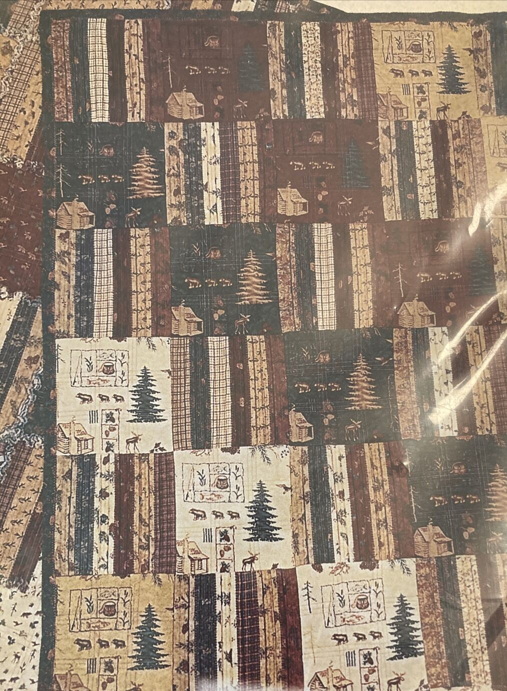 Rare Vtg The Quilt Yard FENCE RAIL 45" x 63" Quilt pattern only #QY20