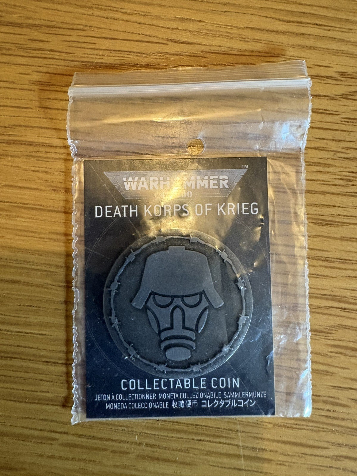 Warhammer 40,000 40K Collectible Coin Death Korps of Krieg NEW SEALED
