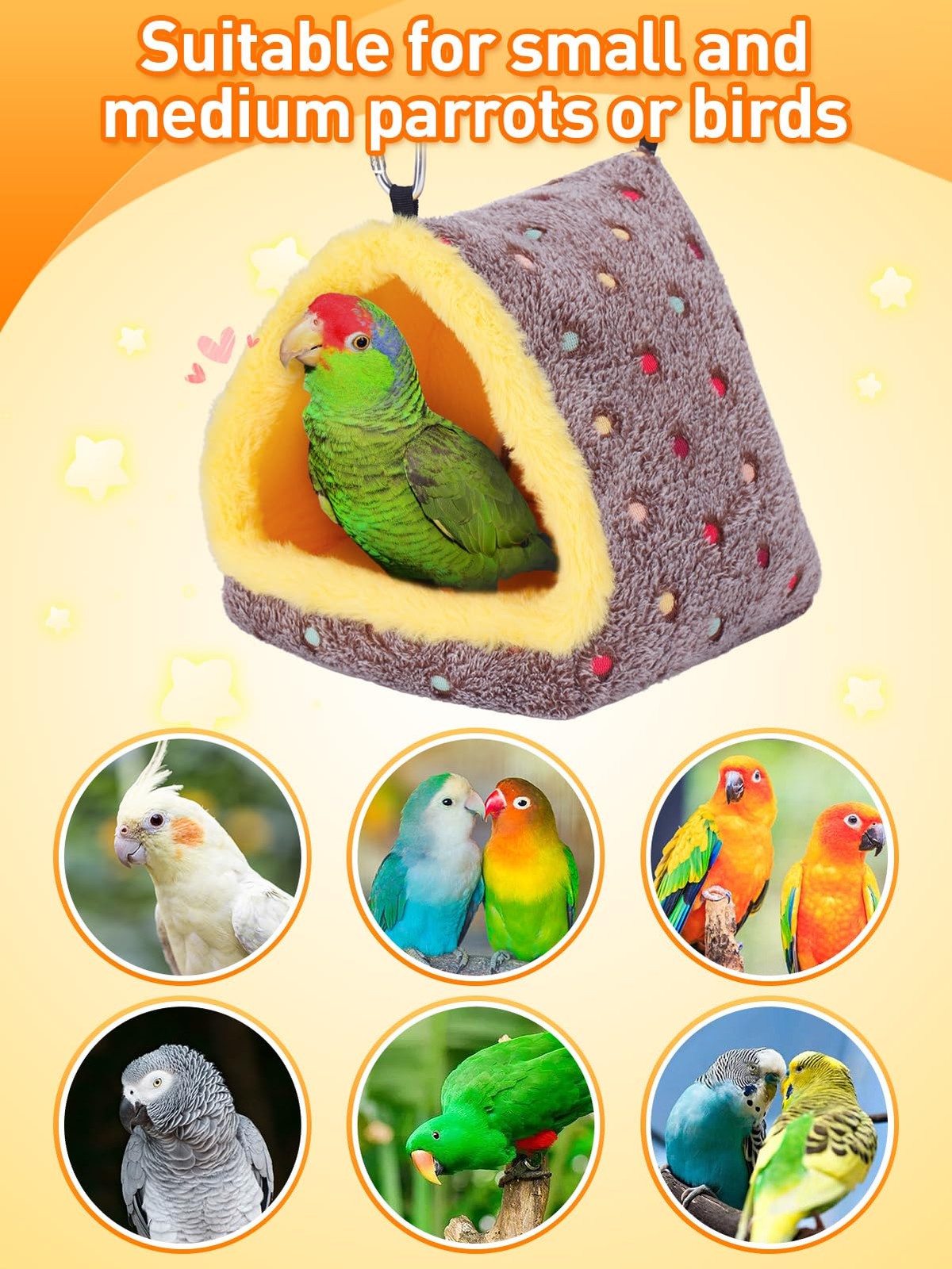 Medium Winter Warm Bird Nest for Cage - Comfortable Bed with