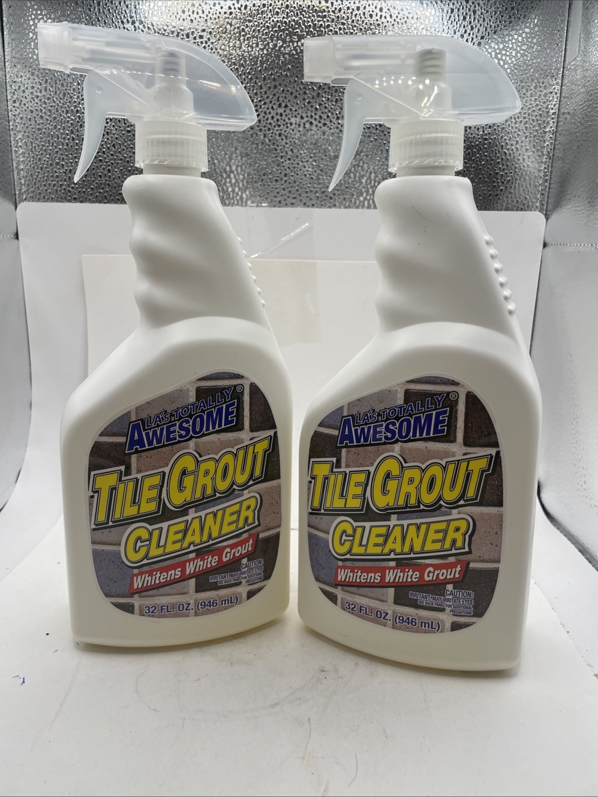 2 PACK- LA's Totally Awesome Tile Grout Cleaner, Whitens White Grout! (32 Fl Oz)