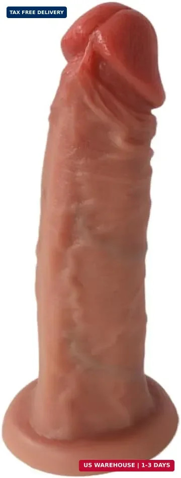 All-Around Perfect! 6-Inch Dildo for Beginners - Soft Realistic Silicone Dildo w