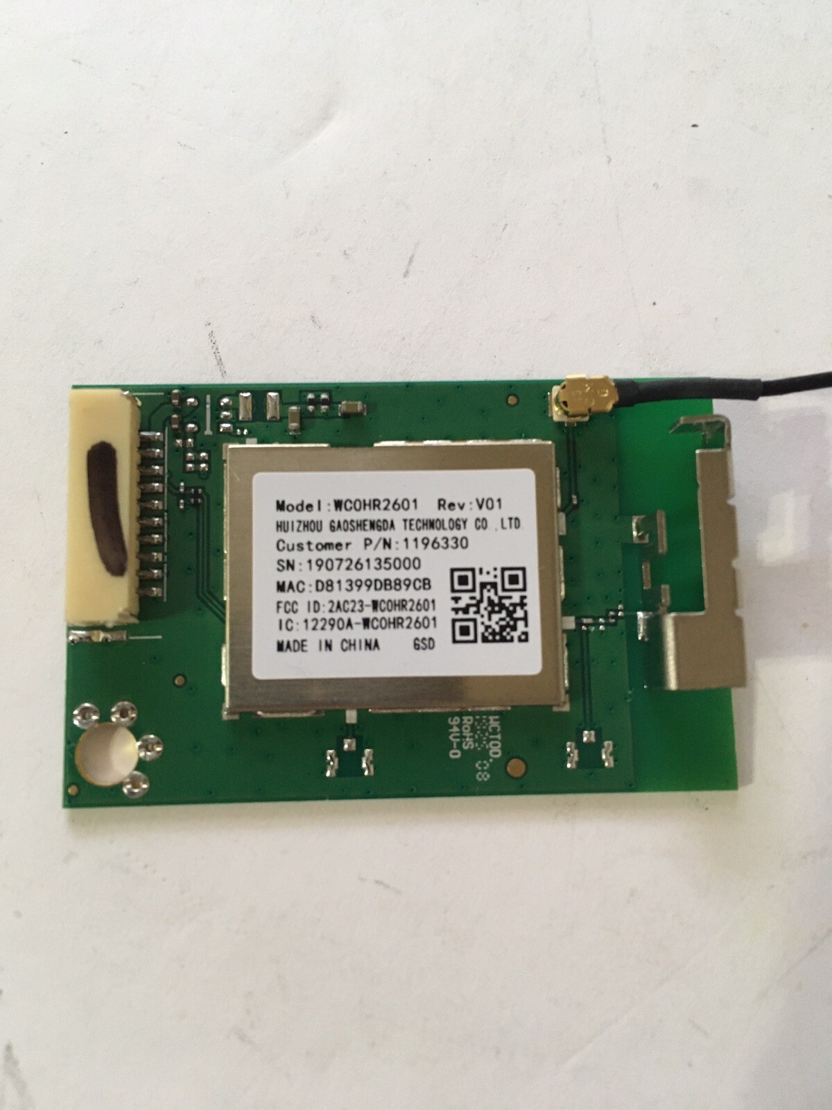 HISENSE 58R6E3 WIFI MODULE/ POWER BUTTON BUNDLE